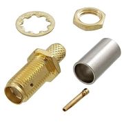 Гнездо SMA на кабель C58J обжим gold 94599