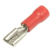 Клемма гнездо 4.8 красная 104238, 08-0412