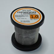 Припой в бухте 1.0мм 100г.с канифолью 103402