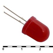 Светодиод 10 mm red 30 mCd 20