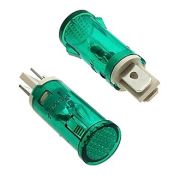 Лампа неоновая в корпусе MDX-14 green 220V