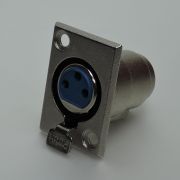Гнездо XLR на корпус с фланцем 14-0531, 64345-