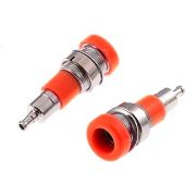 Гнездо Z010 4mm panel jack RED
