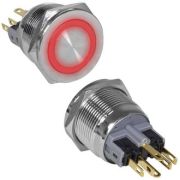 Кнопка антивандал. GQ22PF-11E/R/N on-(off)+off-(o