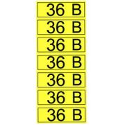 Информационный знак «36 В» 35х100