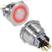 Кнопка антивандал. GQ28PF-11E/R/N on-(off)+off-(o