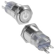 Кнопка антивандал. LAS2GQF-11ZDT/w/N on-on
