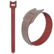 Хомут липучка 150х12 мм, красный (10