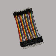 Перемычка (провод) для макетных плат Arduino 10см штекер - штекер 40шт. 114270 -