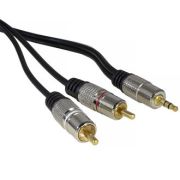 Аудио/Видео шнур Stereo 3,5 mm-2 RCA GM 1.5m