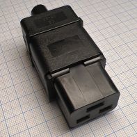 Гнездо C-19 16A на шнур 113921, 124063 -