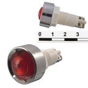 Лампа неоновая в корпусе N-836-R 220VAC