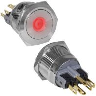 Кнопка антивандал. GQ22-11ZD/R on-off+off-on