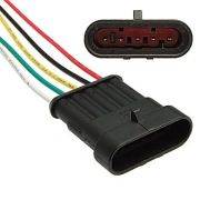 Разъем DJ7051-1.5-11 99796 + DJ7051-1.5-21 99795 5 контактов с проводами