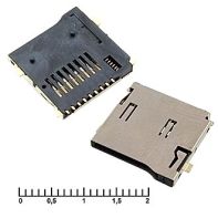 Держатель карт micro-SD SMD 9pin ejector