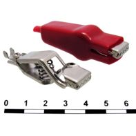 Зажим «Крокодил» 8-0047 red