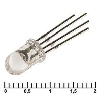Светодиод RGB 5мм (0.5 - 1.0Кд, 2.0 - 3.4V) 86324 *****