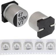47 uF 100 V 105C 10*10.5 VT