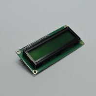 Дисплей LCD1602 зеленый экран, черные символы + I2C -