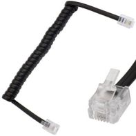 Витой кабель RJ11 (6P4C) 1м черный