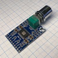 Усилитель аудио ( УНЧ ) на м/сх TPA3116D2 класса D, 2*50W, 12.0V - 24.0V, с регулятором, HW-711 -