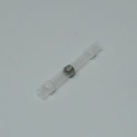 Клемма соединитель кабеля трубчатая с припоем d=1.5мм белая (для кабеля 0.3 - 0.5 мм2), 108118