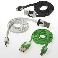 Шнур для моб. устр. USB to Micro USB flat 1m